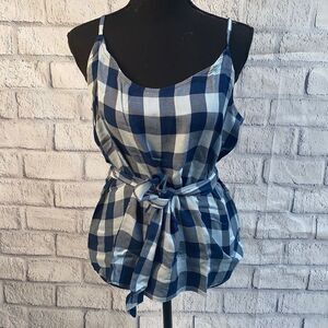 Amour Vert Sunshine Check Tank Top